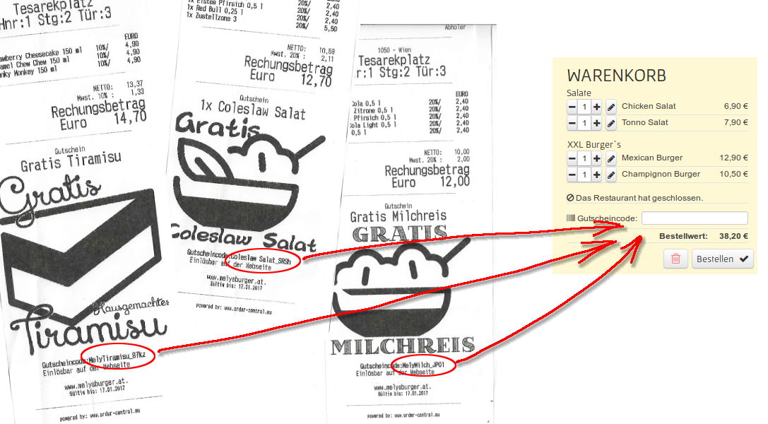 Wie kann ich einen Gutscheine einlösen bei Indian_Curry 5300-Hallwang